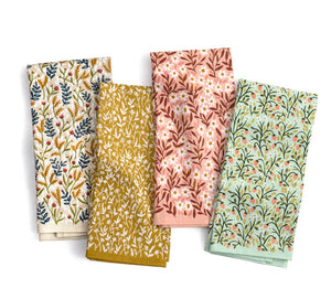 Spruce up your kitchen with our Tiny Floral Kitchen Towel! Made of 100% cotton, these tea towels are not only absorbent but also feature beautiful patterns that will brighten up your space. Perfect for spring, summer, and fall.