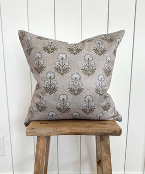 Floral pillow cover 20"x20"