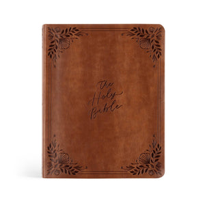 Hosanna Revival CSB Notetaking Bible | Chocolate Embossed Floral Cover