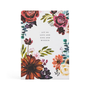 floral journaling notebook