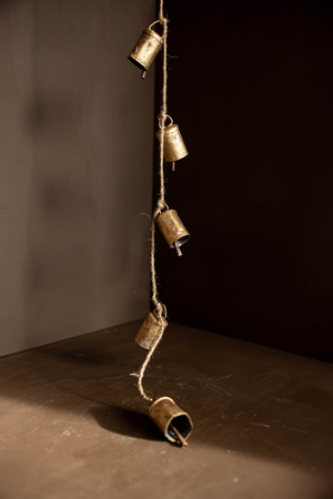 Iron Bell Garland | Barrel Bell Holiday Garland