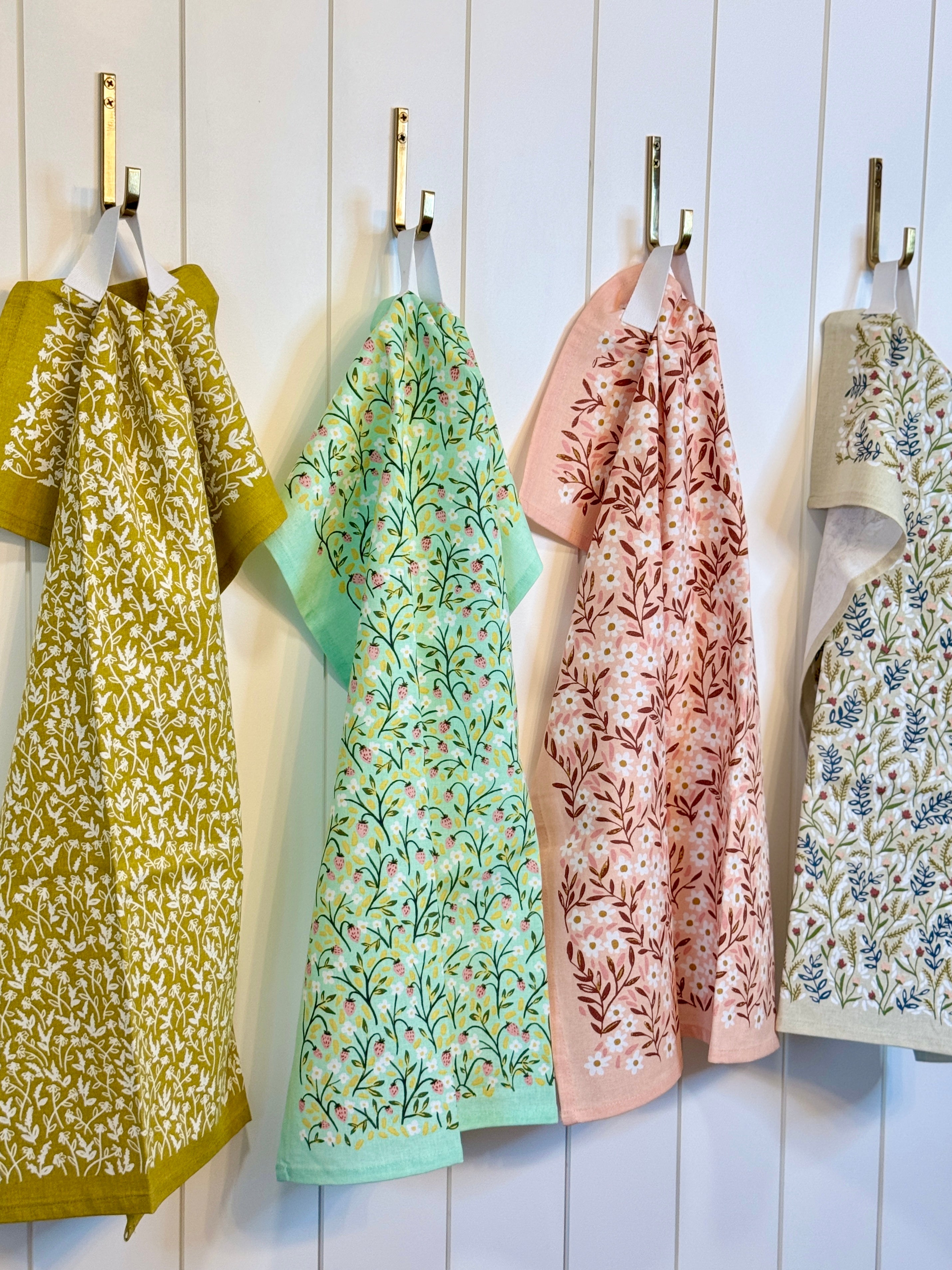 floral kitchen towel