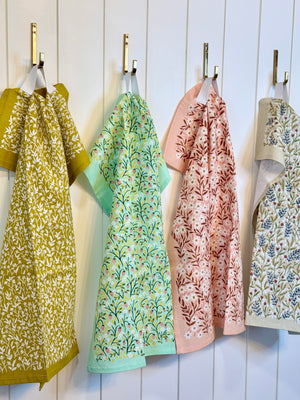 floral kitchen towel