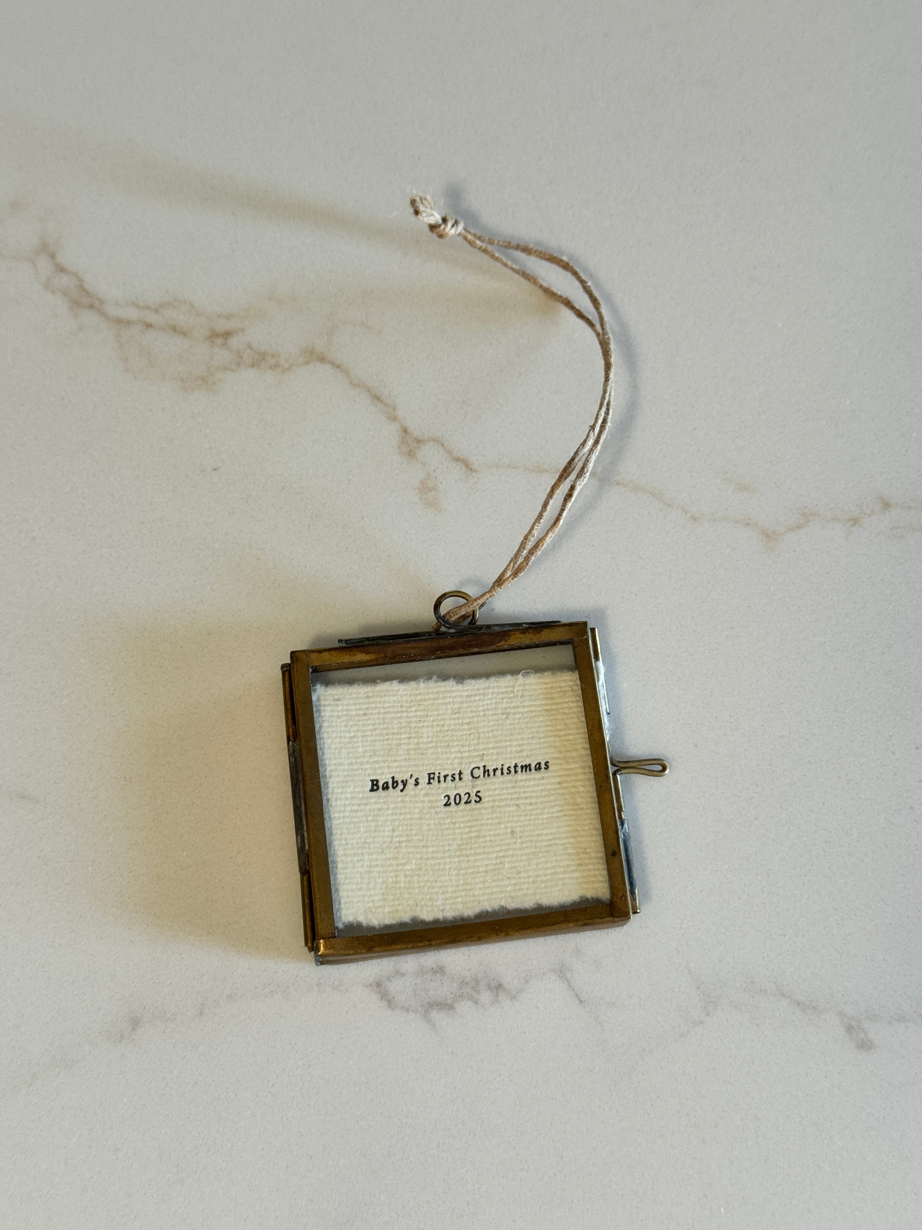 Everyday Mini Hanging Frames | Vintage Brass Ornament Frames