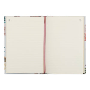 This notebook's jewel-toned design draws inspiration from the striking contrast of the Parque Retiro's rose garden and the white buildings lining Madrid's streets. The cover showcases the beloved hymn "Let Us Love and Sing and Wonder," serving as a beautiful expression and reminder of the glory and dominion of our Lord. Pair with our Madrid Inspired Journaling Bible for the perfect set.