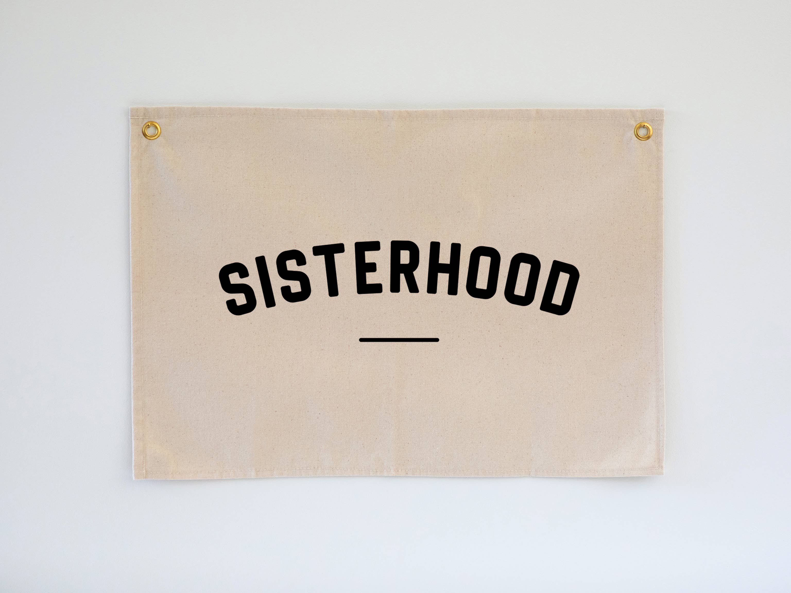 Sisterhood Wall Banner – Hand-Printed in the USA