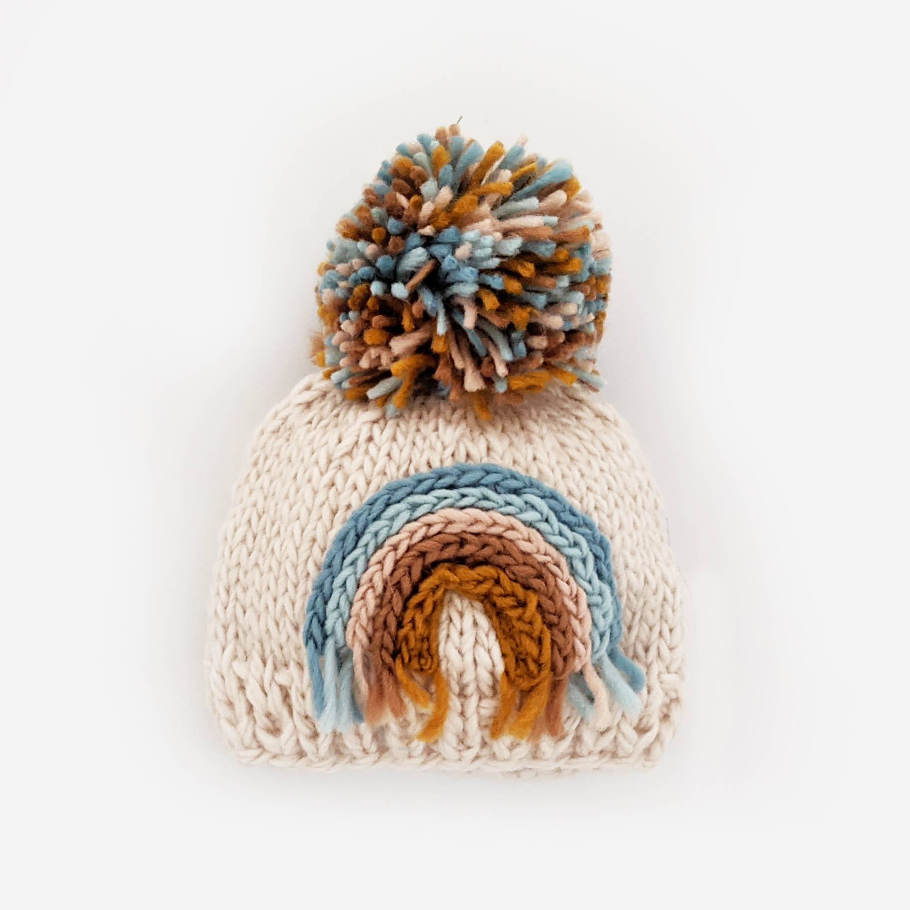 rainbow baby beanie