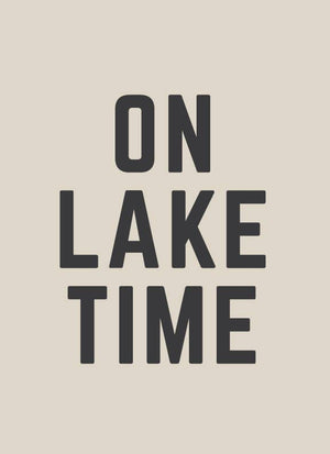 On Lake Time Wall Canvas – Lake House and Coastal Wall Art