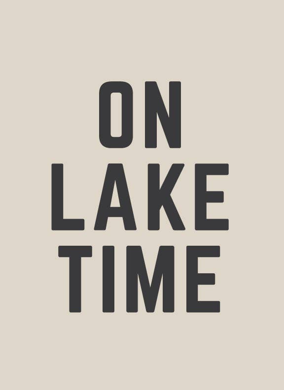 On Lake Time Wall Canvas – Lake House and Coastal Wall Art