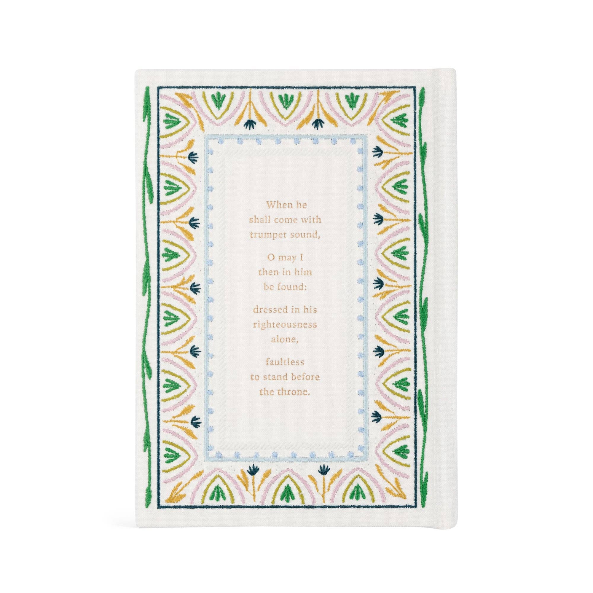 Lisbon Embroidered Hardcover Notebook | Christian Journal