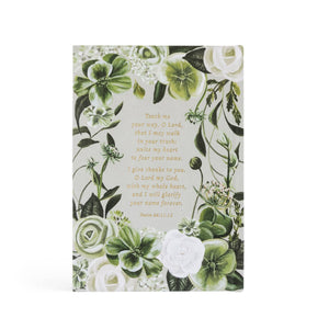 This notebook features the Lenten Rose paired with beautiful white garden roses and hydrangeas. Regardless of what you have walked through may the resilient nature of these flowers fill your heart with hope that your Heavenly Father is always there. Pair with our Lenten Rose Journaling Bible for a beautiful set.&nbsp;

•notebook

•journaling notebook

•hardcover