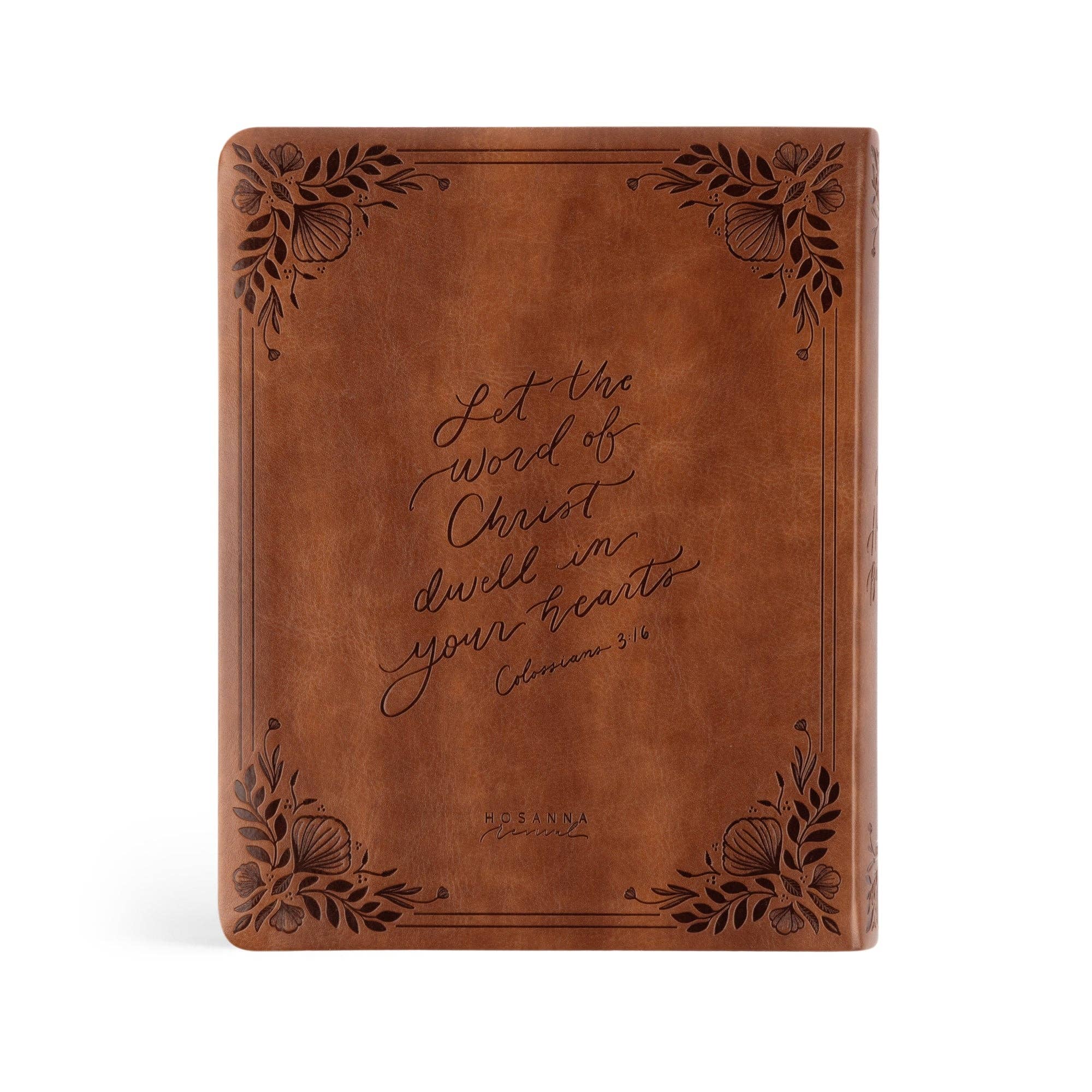 Hosanna Revival CSB Notetaking Bible | Chocolate Embossed Floral Cover
