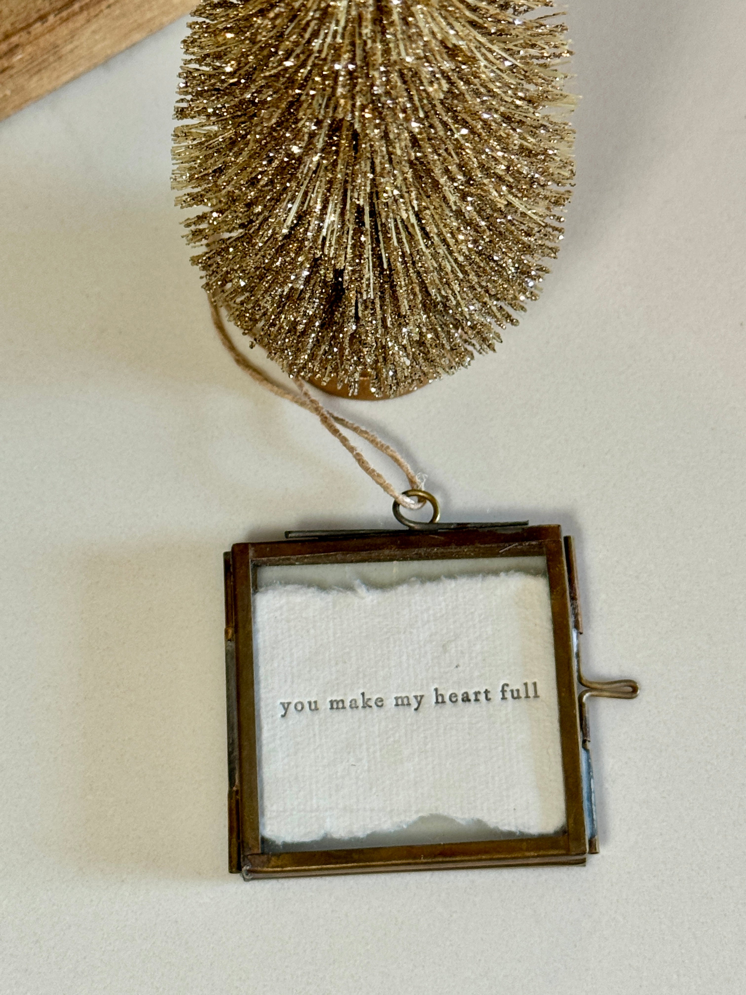 Everyday Mini Hanging Frames | Vintage Brass Ornament Frames